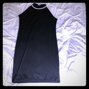 Solid black and white Julia dress